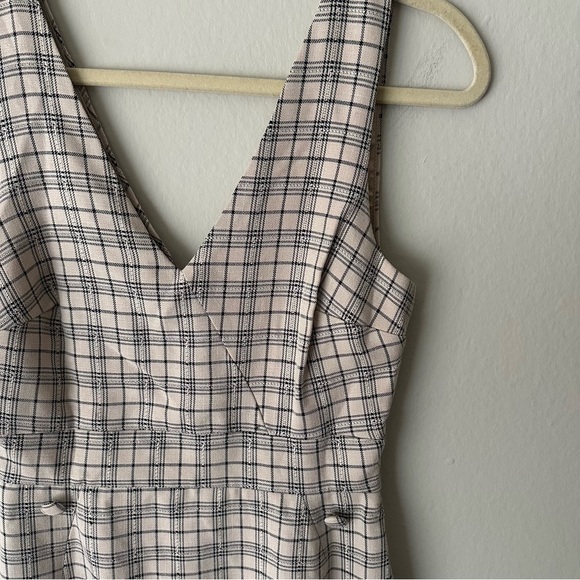 Meshki Jasmin Cross Front Plaid Mini Dress XS - Picture 4 of 11